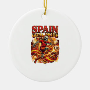 Ornamento De Cerâmica Modo Gol Espanha Esqueleto Striker Nations Streetw