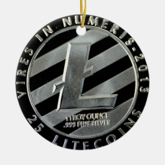 Ornamento De Cerâmica moedas do litecoin