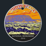 Ornamento De Cerâmica Mojave Trave Cratera Nacional Monumento Amboy<br><div class="desc">Mojave Trails vetor trabalho de arte design. Mojave Trails National Monument é o maior monumento nacional dos Estados Unidos contíguos.</div>