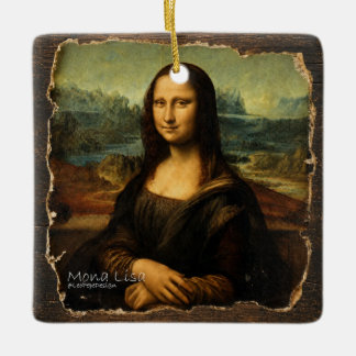 Ornamento De Cerâmica MONA LISA, a Gioconda,