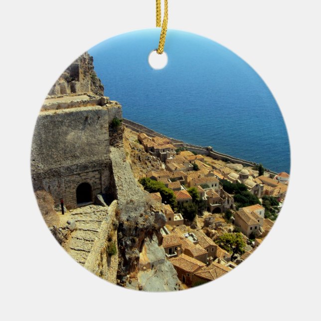 Ornamento De Cerâmica Monemvasia - Peloponeso (Frente)