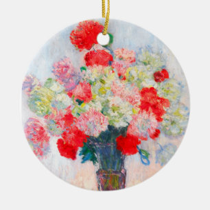 Ornamento De Cerâmica Monet Peonies