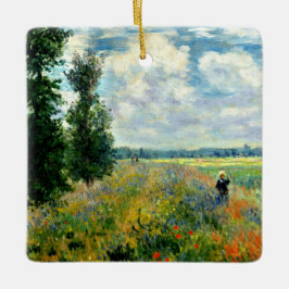 Ornamento De Cerâmica Monet - Poppy Field, Argenteuil