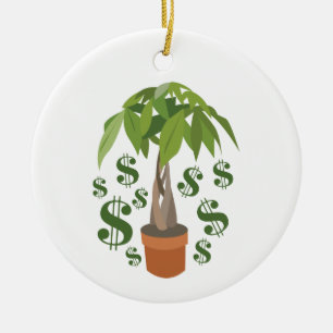 Ornamento De Cerâmica Money Tree