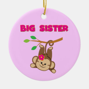 Ornamento De Cerâmica Monkey Big Sister