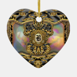 Ornamento De Cerâmica Monograma de Baarnetscue Dubois