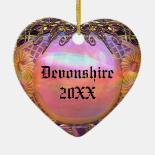 Ornamento De Cerâmica Monograma de Feliz Trouessart