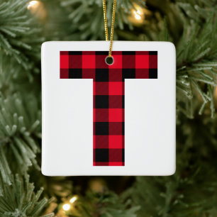 Ornamento De Cerâmica Monograma de Verificação de Búfalos Clássico Verme