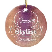 Monograma Dourado de Hairdresser do Salon Stylist