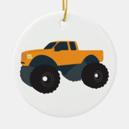 Ornamento De Cerâmica Monster Truck Vehicle