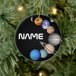 Ornamento De Cerâmica Montagem do Sistema Solar Fotos JPL - Personalizar