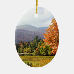 Ornamento De Cerâmica Montagem Mansfield Vermont da árvore
