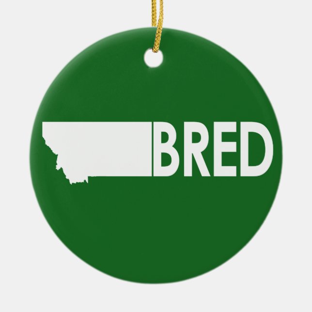Ornamento De Cerâmica Montana Bred (Frente)