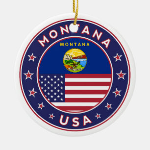 Ornamento De Cerâmica Montana, capa de telefone Montana, adesivo Montana