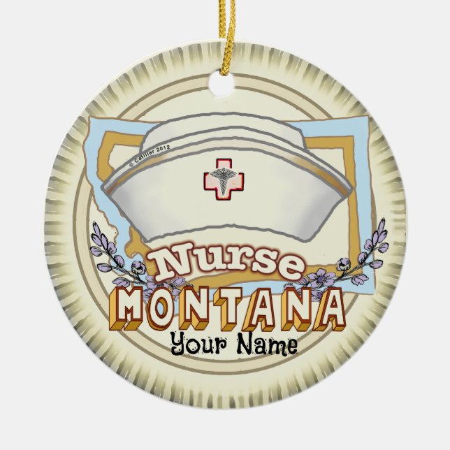 Ornamento De Cerâmica Montana Nurse (Frente)