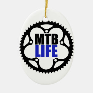 Ornamento De Cerâmica Montanha Bike Life