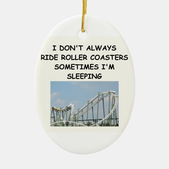 Ornamento De Cerâmica montanha russa (Frente)