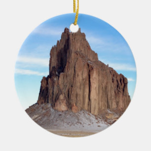 Ornamento De Cerâmica Montanha Shiprock, Novo México