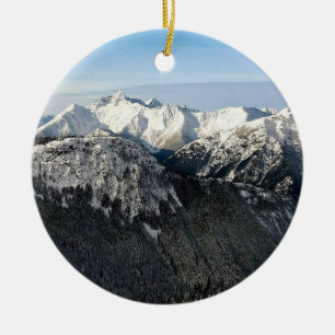 Ornamento De Cerâmica Montanhas BC Snowy