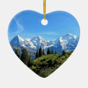 Ornamento De Cerâmica Montanhas bonitas majestosas da suiça