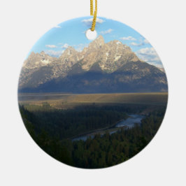Ornamento De Cerâmica Montanhas Jackson Hole (Parque Nacional Grand Teto