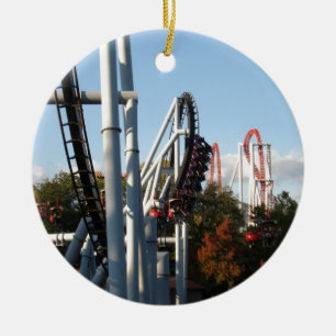 Ornamento De Cerâmica Montanhas russas de Hersheypark
