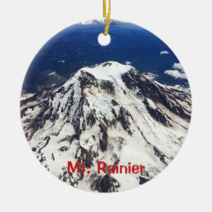 Ornamento De Cerâmica Monte Rainier, Washington, Cascatas