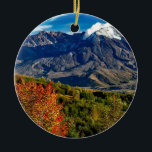 Ornamento De Cerâmica Monte Santo Helens, Washington<br><div class="desc">Monte Santo Helen,  Washington,  fotografia da paisagem.</div>