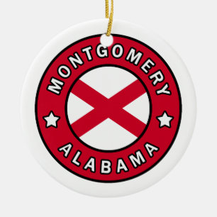 Ornamento De Cerâmica Montgomery Alabama