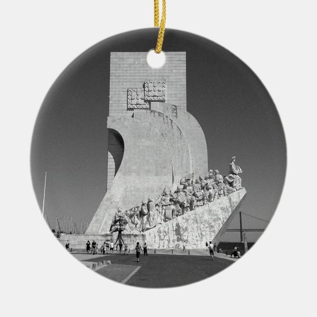 Ornamento De Cerâmica Monumento legal | Padrão Descobrimentos das (Frente)