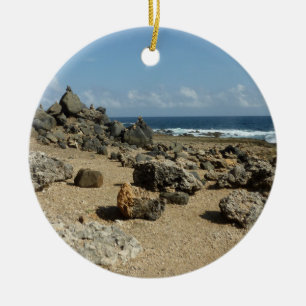 Ornamento De Cerâmica Monumentos Rock na Costa Arubana