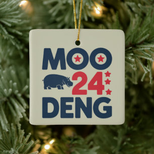 Ornamento De Cerâmica Moo Deng 2024 Moo Deng Moo Deng Bebe Hipopótamo Fo