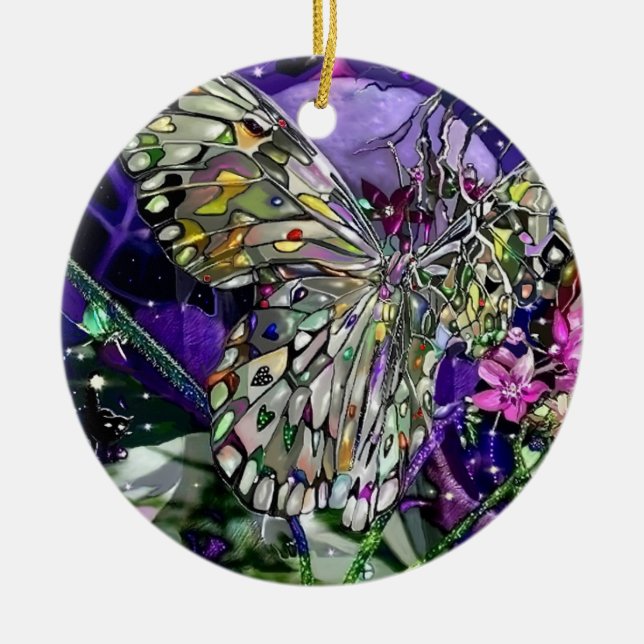 Ornamento De Cerâmica Moon Struck! (Frente)