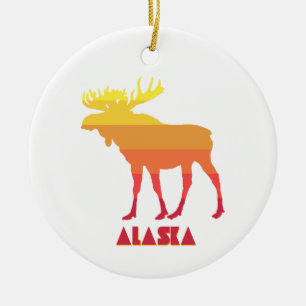 Ornamento De Cerâmica Moose do Alasca