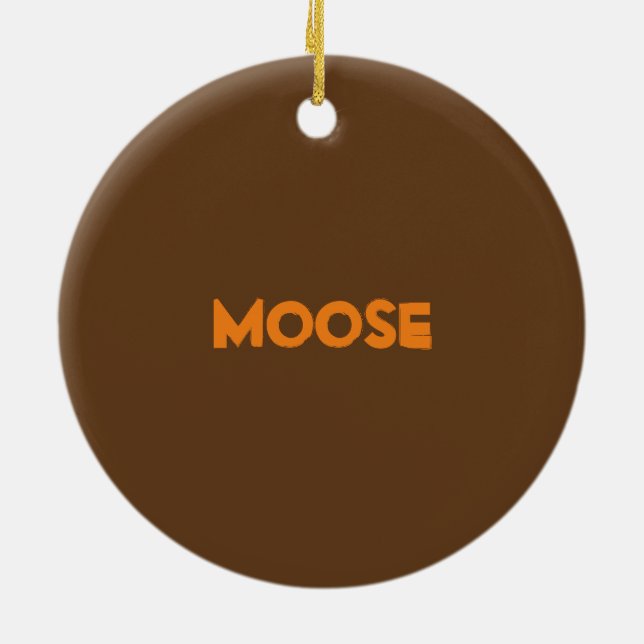 Ornamento De Cerâmica Moose Ornament (Traseira)