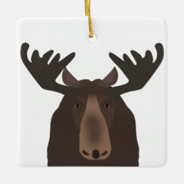 Ornamento De Cerâmica Moose Ornament