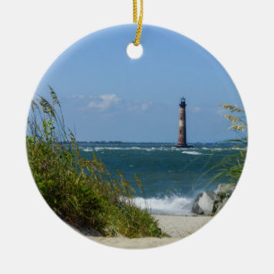 Ornamento De Cerâmica Morris Island Lighthouse Walkway