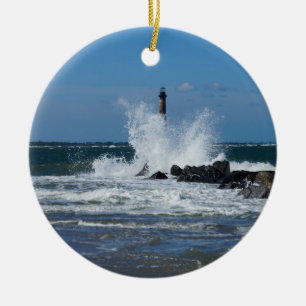 Ornamento De Cerâmica Morris Lighthouse Splash