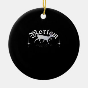 Ornamento De Cerâmica Mortem Whimsigoth Moody Art