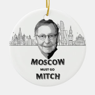 Ornamento De Cerâmica Moscovo Mitch deve ir