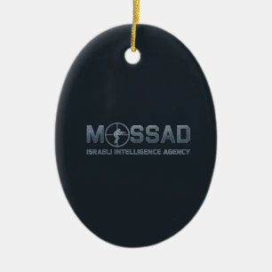 Ornamento De Cerâmica Mossad - Agência de Inteligência Israelense - Esco
