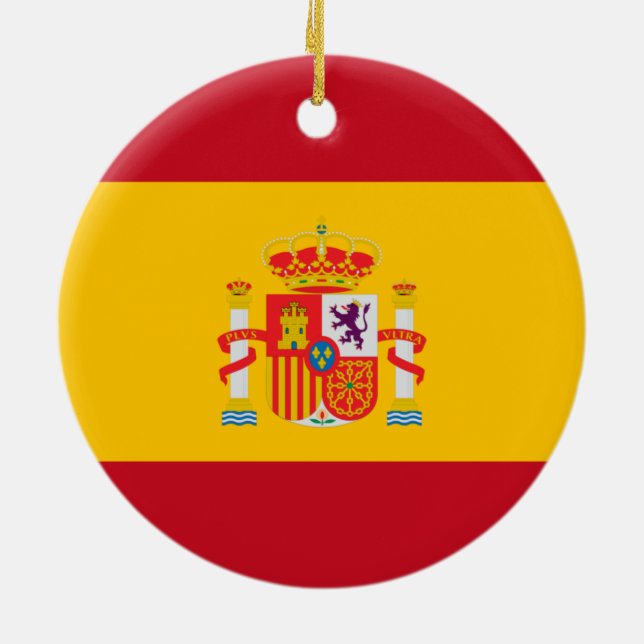 Ornamento De Cerâmica Mostre suas cores - Espanha (Traseira)