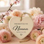Ornamento De Cerâmica Mother’s Day Pregnancy Reveal Gift for Nonna<br><div class="desc">Mother’s Day pregnancy reveal gift for Nonna — a beautiful way to share the moment she discovers your big news. Imagine the smile, the surprise, and maybe even happy tears when she reads “Promoted to Nonna.” This meaningful ornament turns your pregnancy announcement into a moment she will never forget. A...</div>
