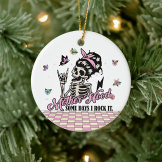 Ornamento De Cerâmica Motherhood – Some Days I Rock It Funny