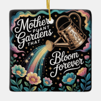 Ornamento De Cerâmica Mothers Plant Gardens That Bloom Forever
