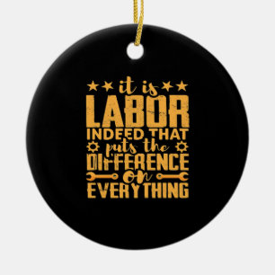 Ornamento De Cerâmica Motivação do Trabalhador de Laboratório - Trabalho