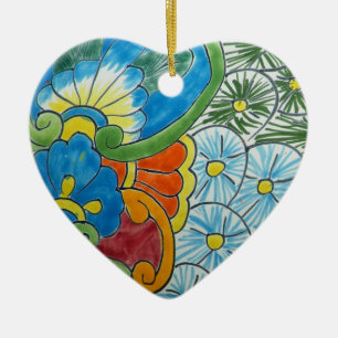 Ornamento De Cerâmica Motivo floral