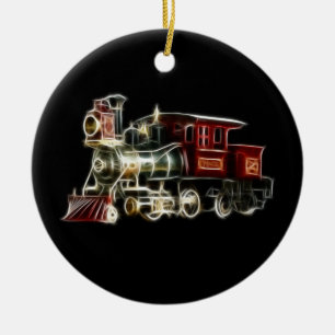 Ornamento De Cerâmica Motor locomotivo do trem do vapor