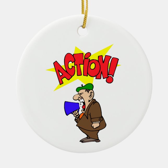 Ornamento De Cerâmica Movie Diretor (Frente)