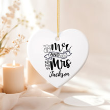 Mr. and Mrs. Newly Wed Ornament